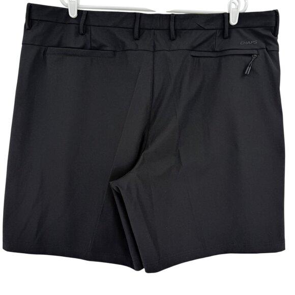 Chaps Golf Mens Slim Fit Black Onyx Stretch Shorts Size 44 Comfort Waistband NWT - Picture 2 of 11